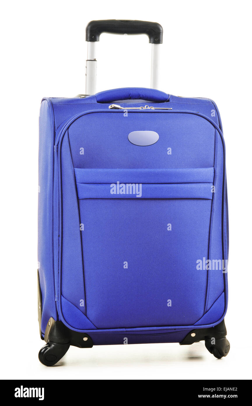 Large suitcases isolated on white background Stock Photo