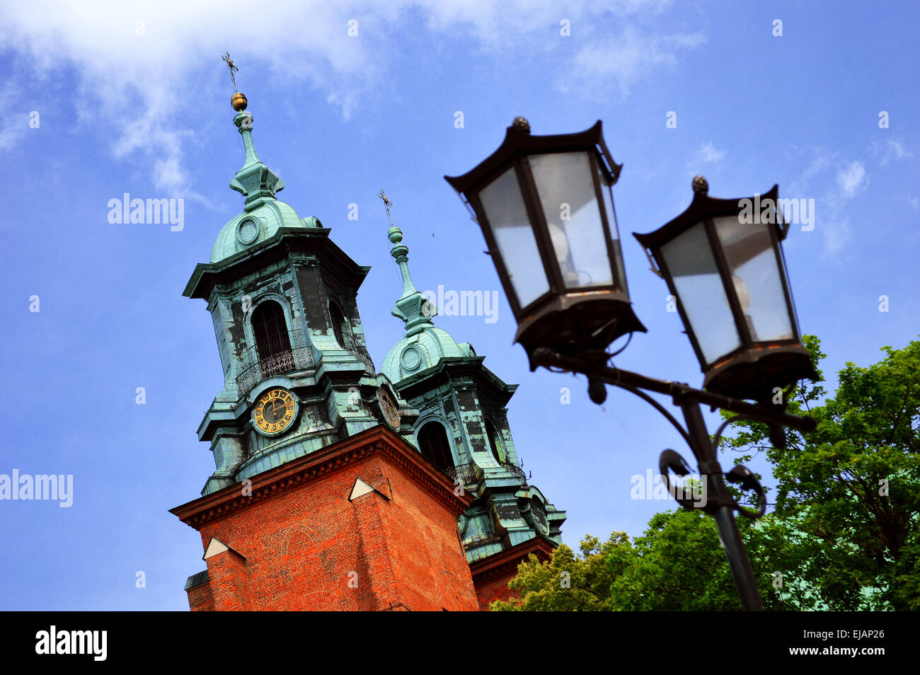 Medieval cathedral of Gniezno Stock Photo