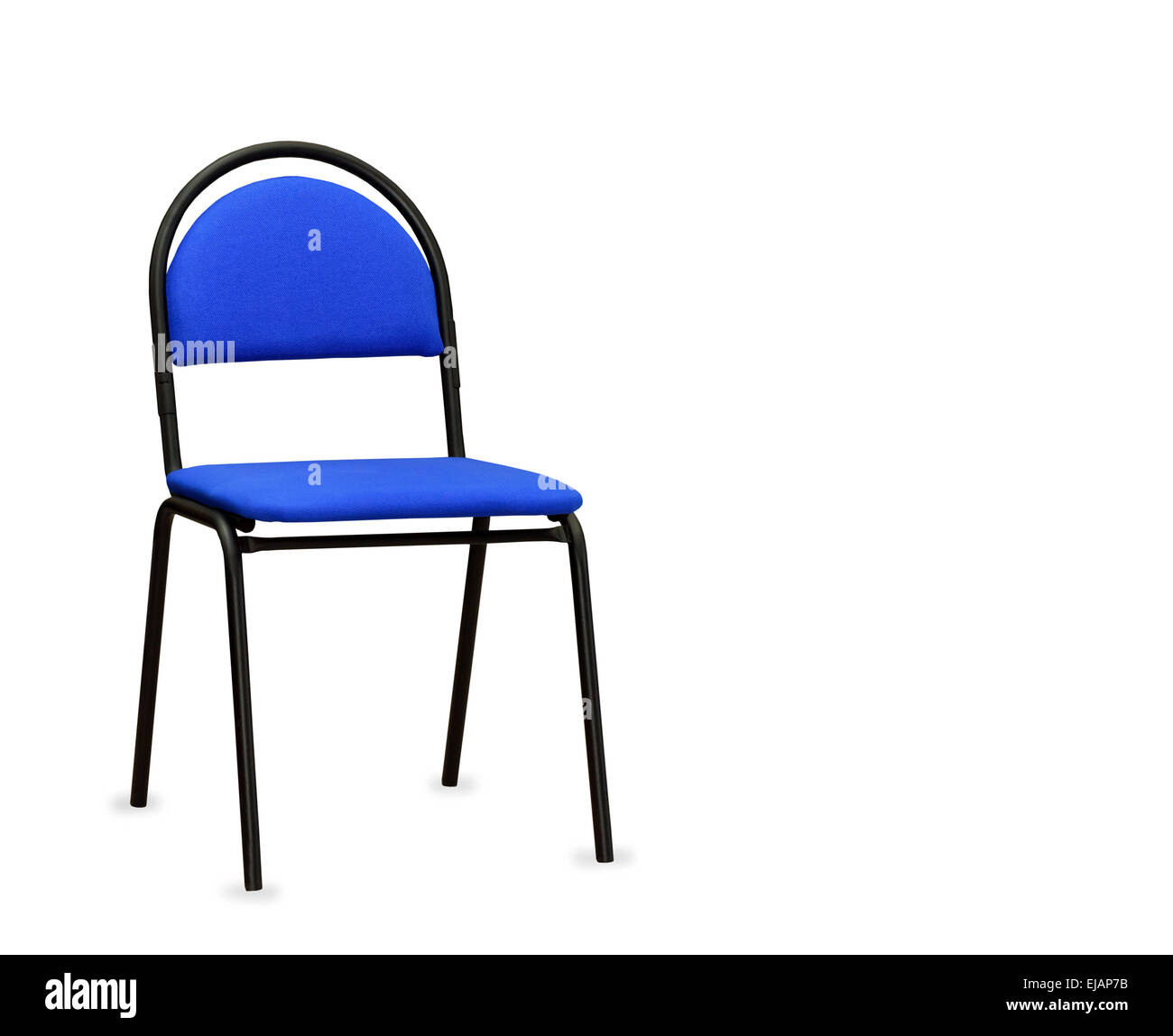 The blue office chair. Isolated Stock Photo Alamy