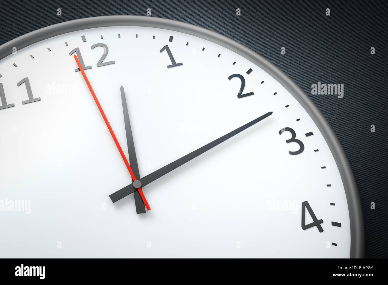 clock at the wall Stock Photo Alamy