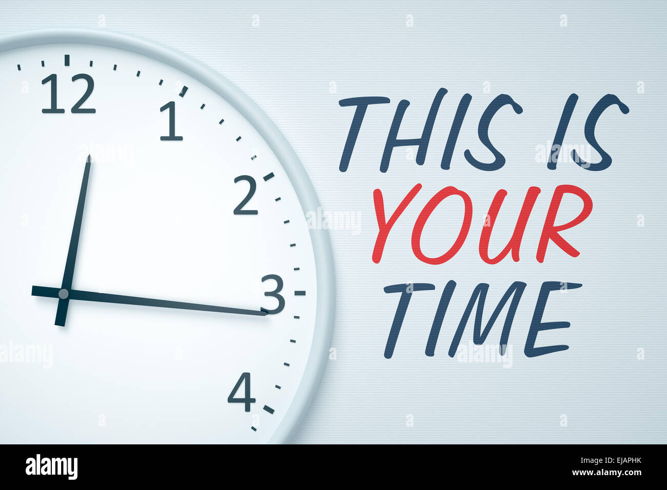 clock at the wall Stock Photo Alamy