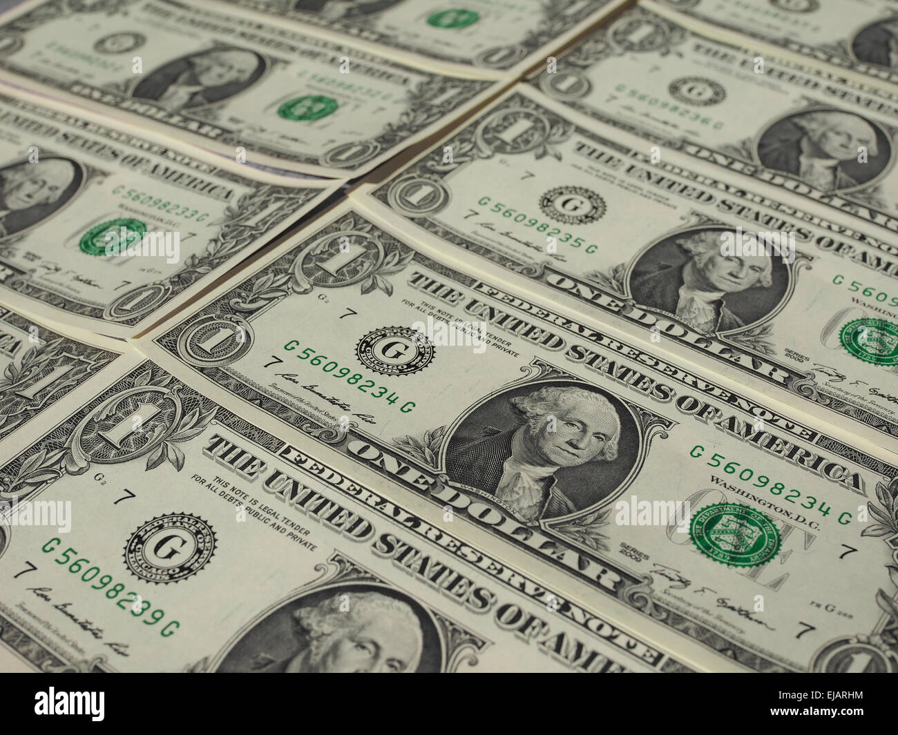Dollar banknotes 1 Dollar currency of the United States useful as a