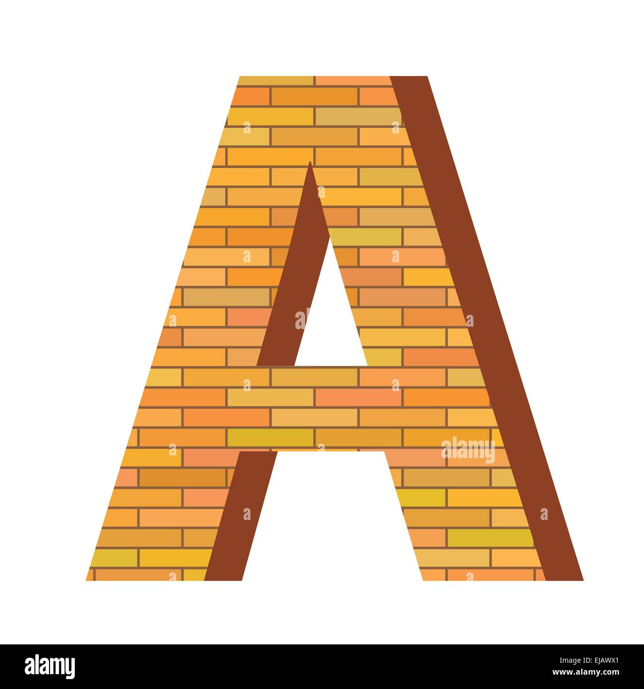 brick letter A Stock Photo Alamy
