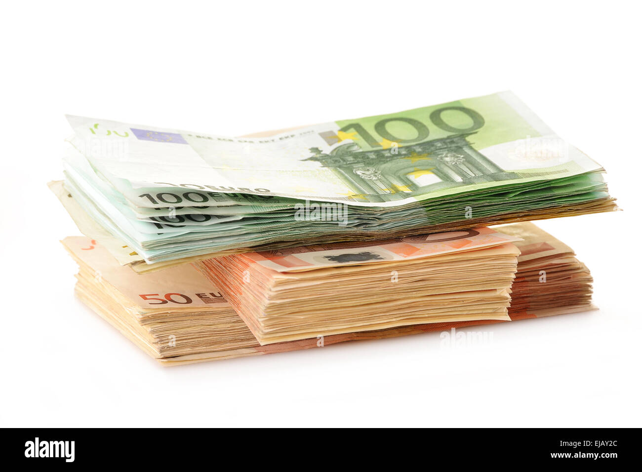 Composition with Euro banknotes Stock Photo