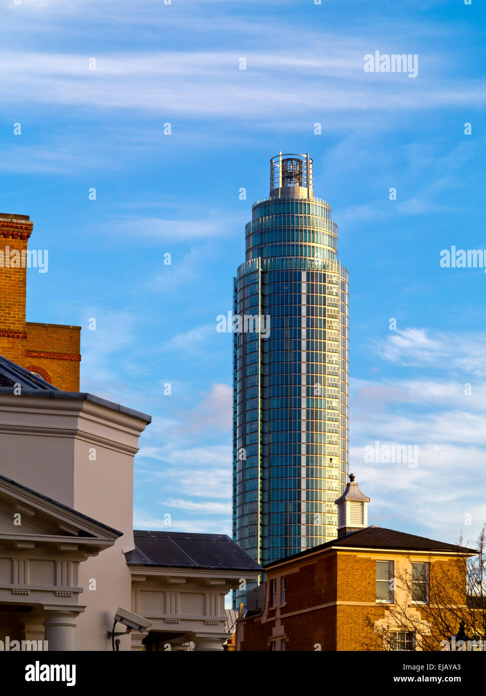 St George Wharf Tower or Vauxhall Tower in London the tallest residential building in the UK  designed by Broadway Malyan Stock Photo