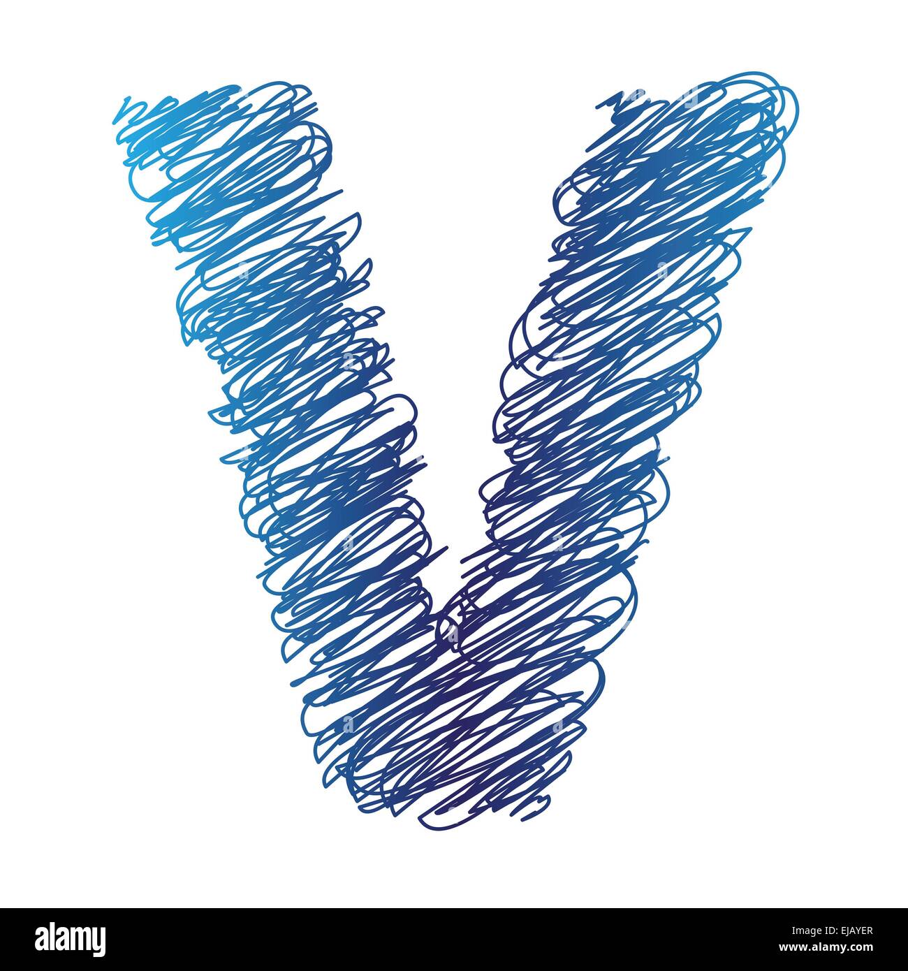 Letter v drawing Cut Out Stock Images & Pictures Alamy