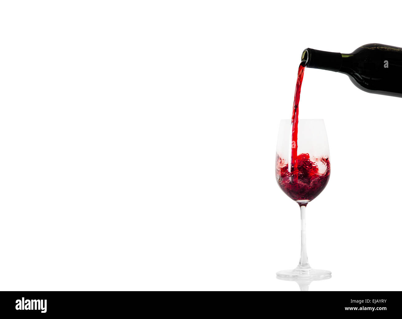 red wine and a bottle Stock Photo Alamy
