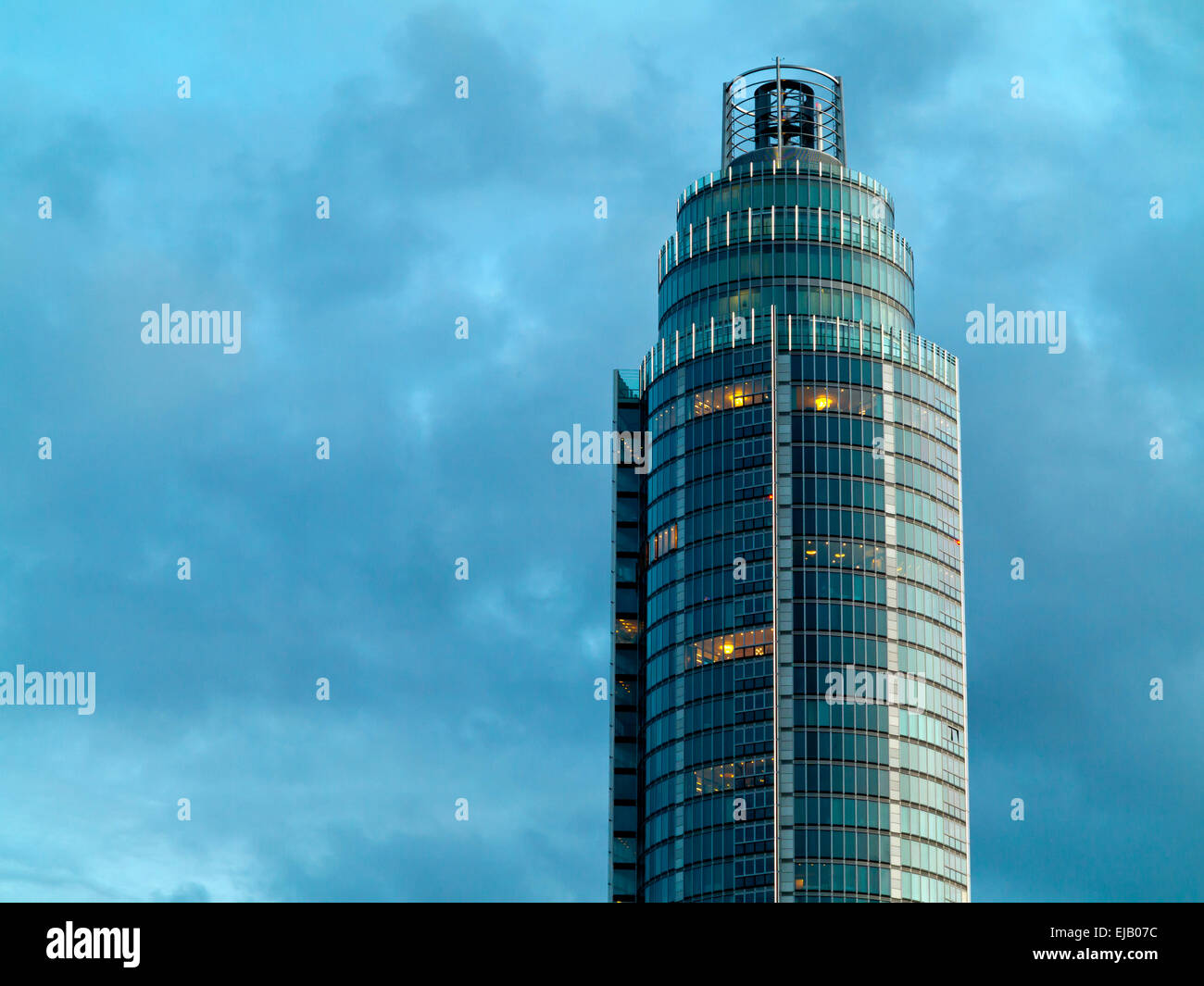 St George Wharf Tower or Vauxhall Tower in London the tallest residential building in the UK  designed by Broadway Malyan Stock Photo