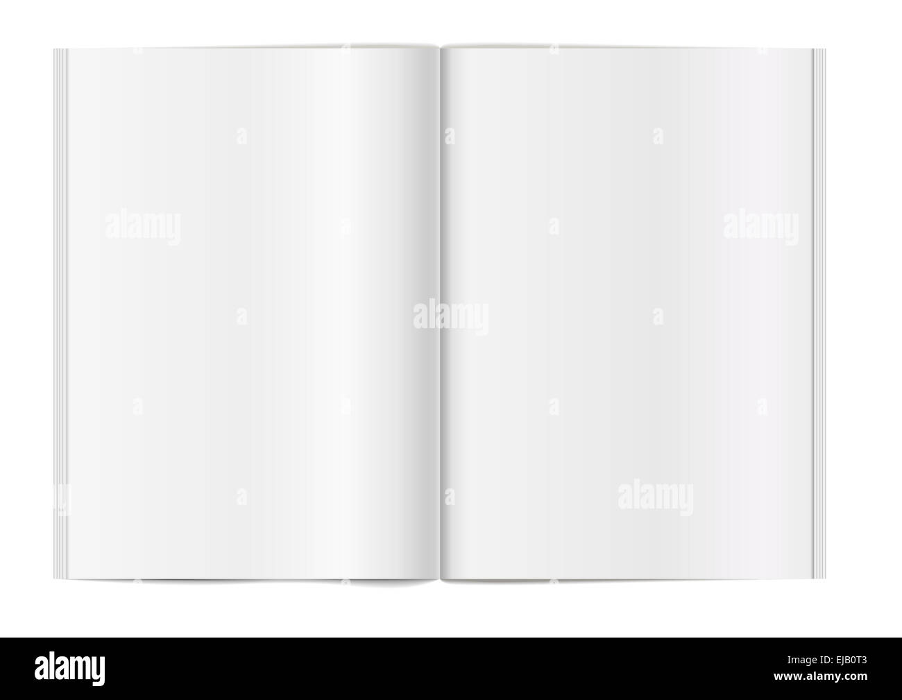 empty book template Stock Photo - Alamy