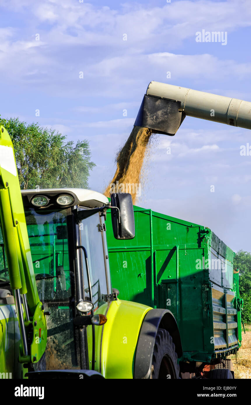 Tractors and harvesting Stock Photo - Alamy