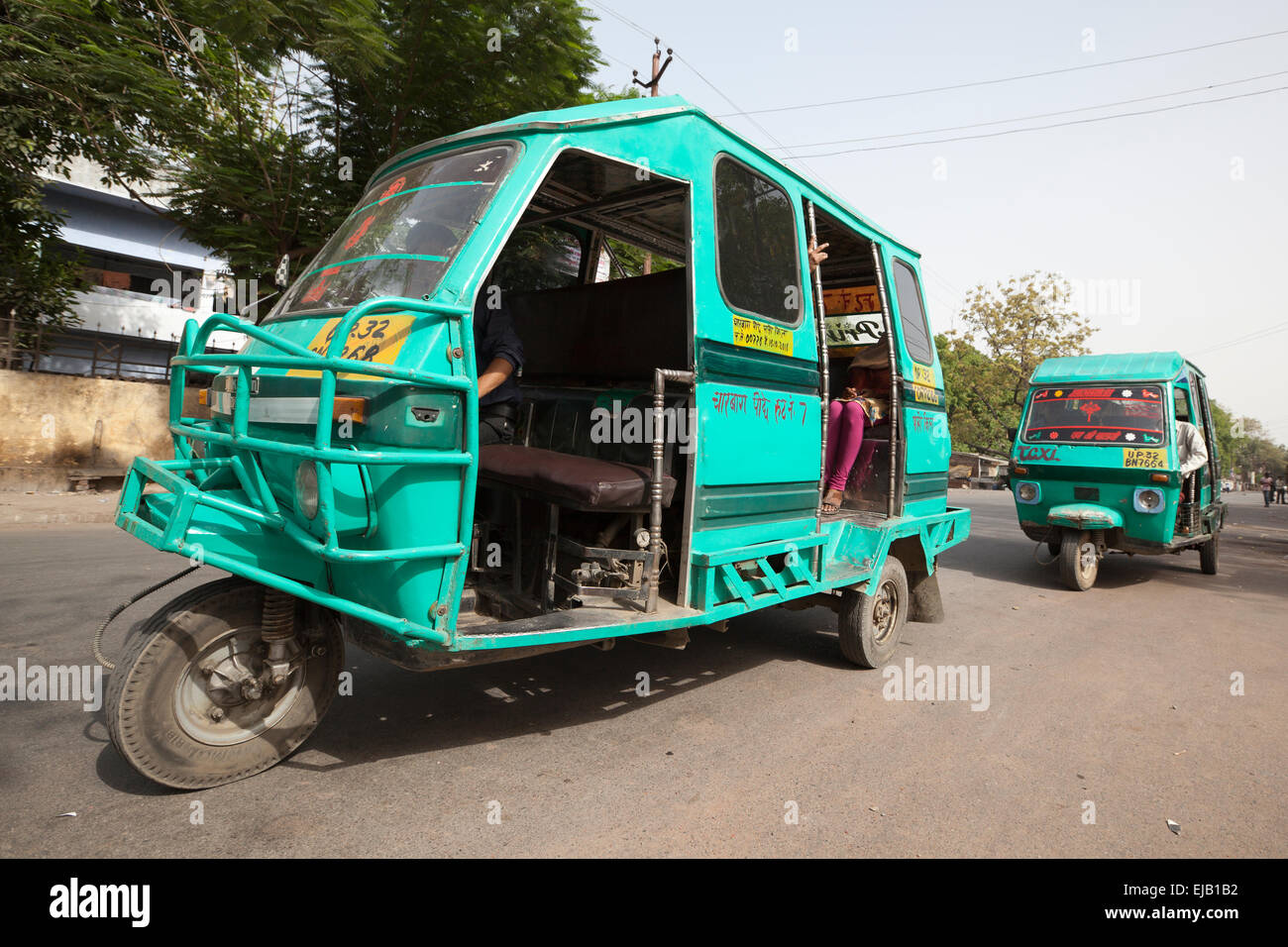 Three wheeler tempo tricycle taxi hi-res stock photography and images -  Alamy