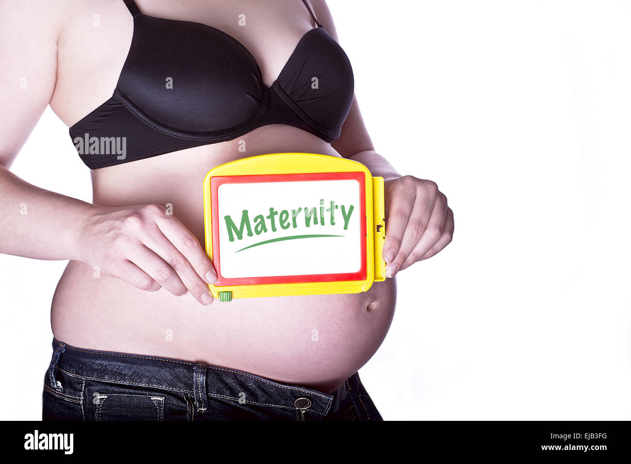 Pregnant Sign Maternity Stock Photo