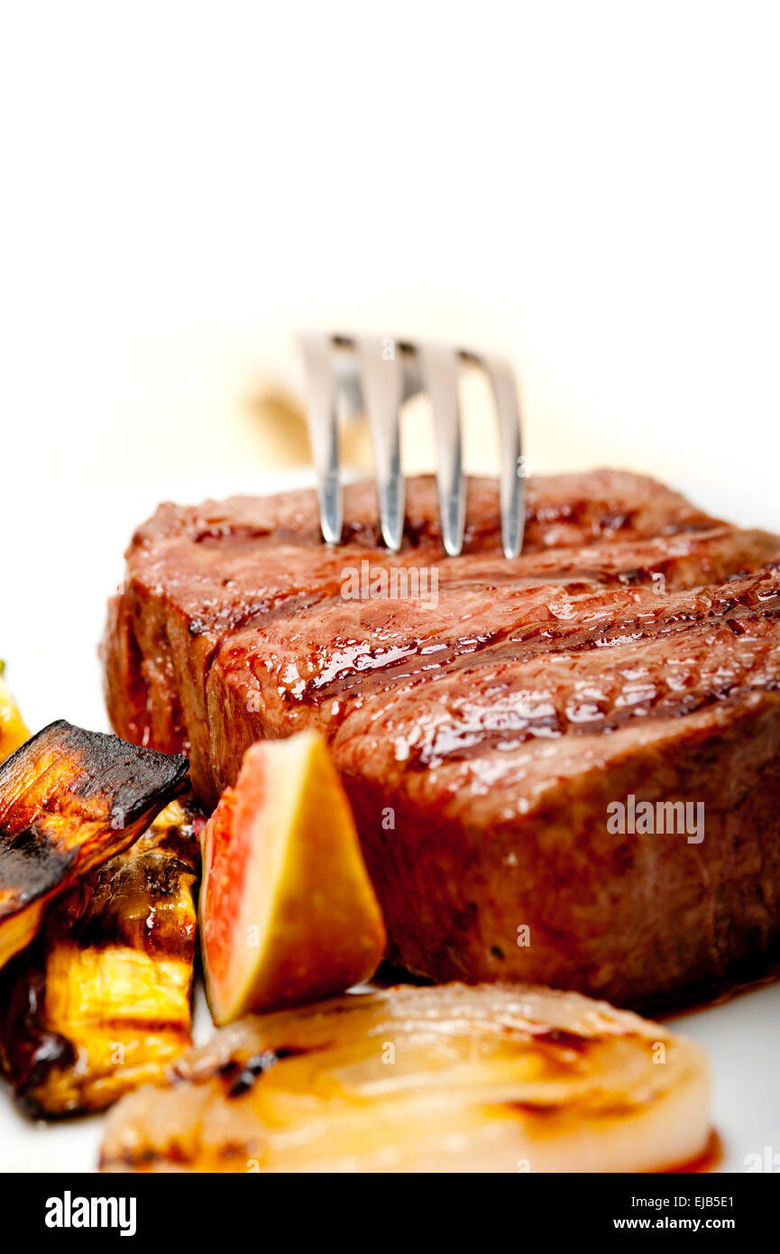 grilled beef filet mignon Stock Photo Alamy