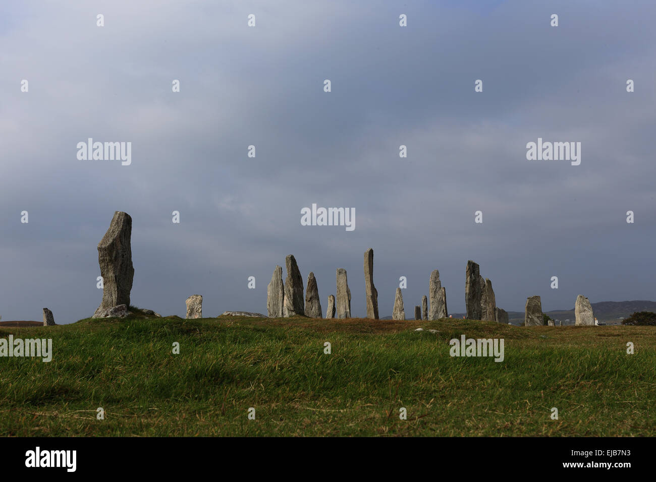 Calanais Standing Stones, Lewis, Scotland Stock Photo