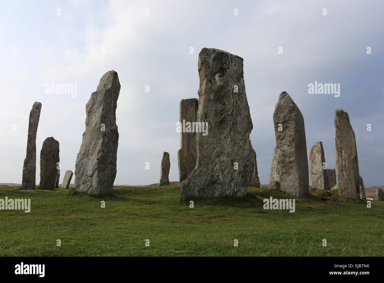 Calanais Standing Stones, Lewis, Scotland Stock Photo