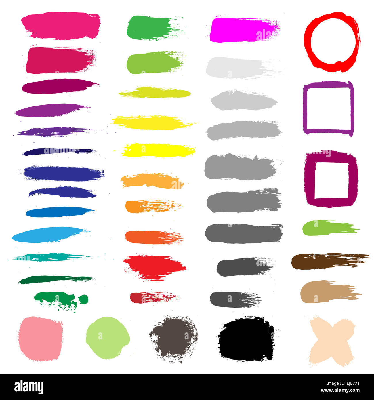 Colorful Blobs Set Stock Photo - Alamy