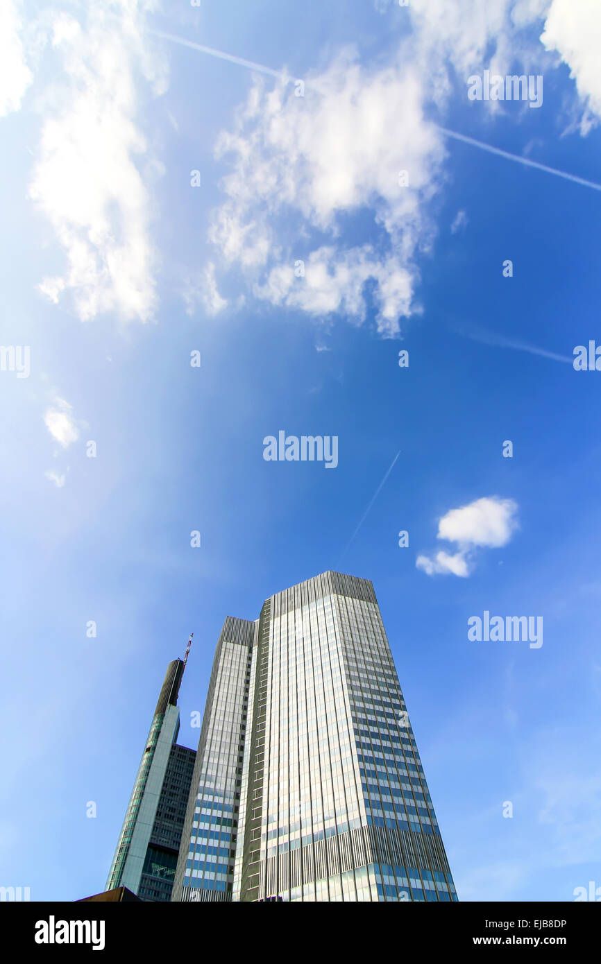Skyscraper under a blue Sky Stock Photo - Alamy