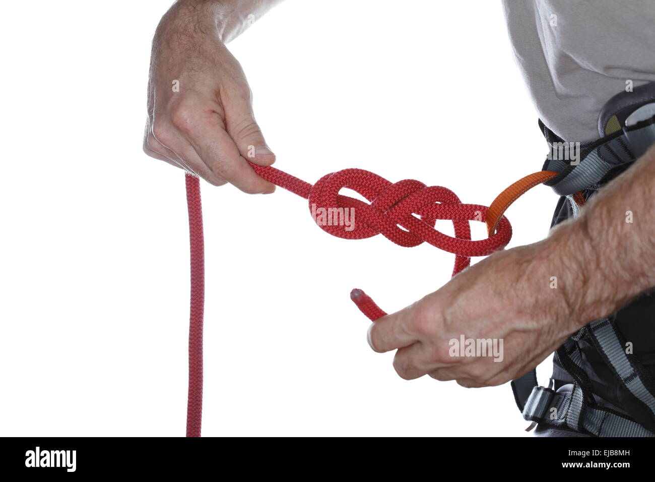 safety knot with harness Stock Photo - Alamy