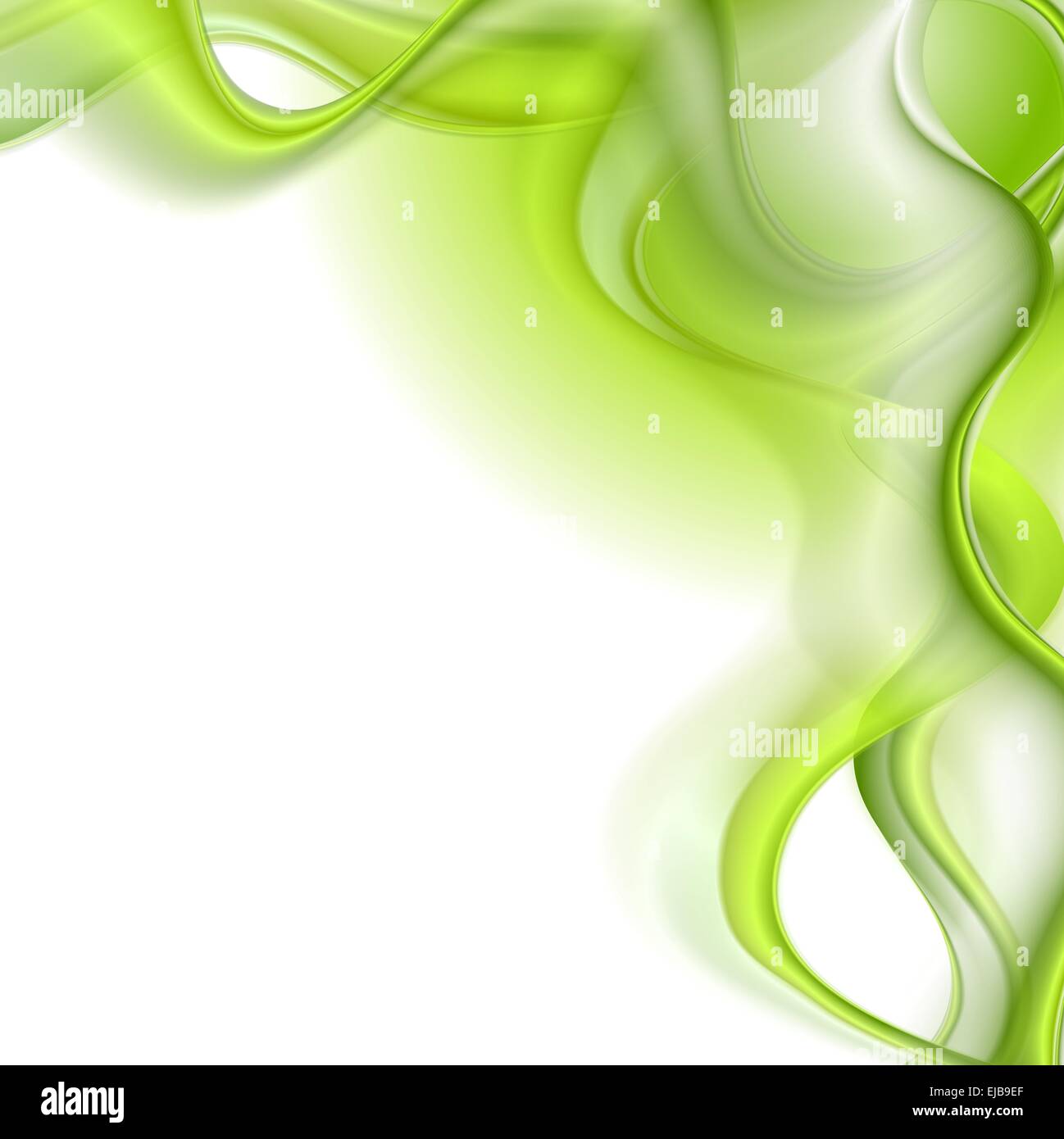 Bright green waves  background Stock Photo