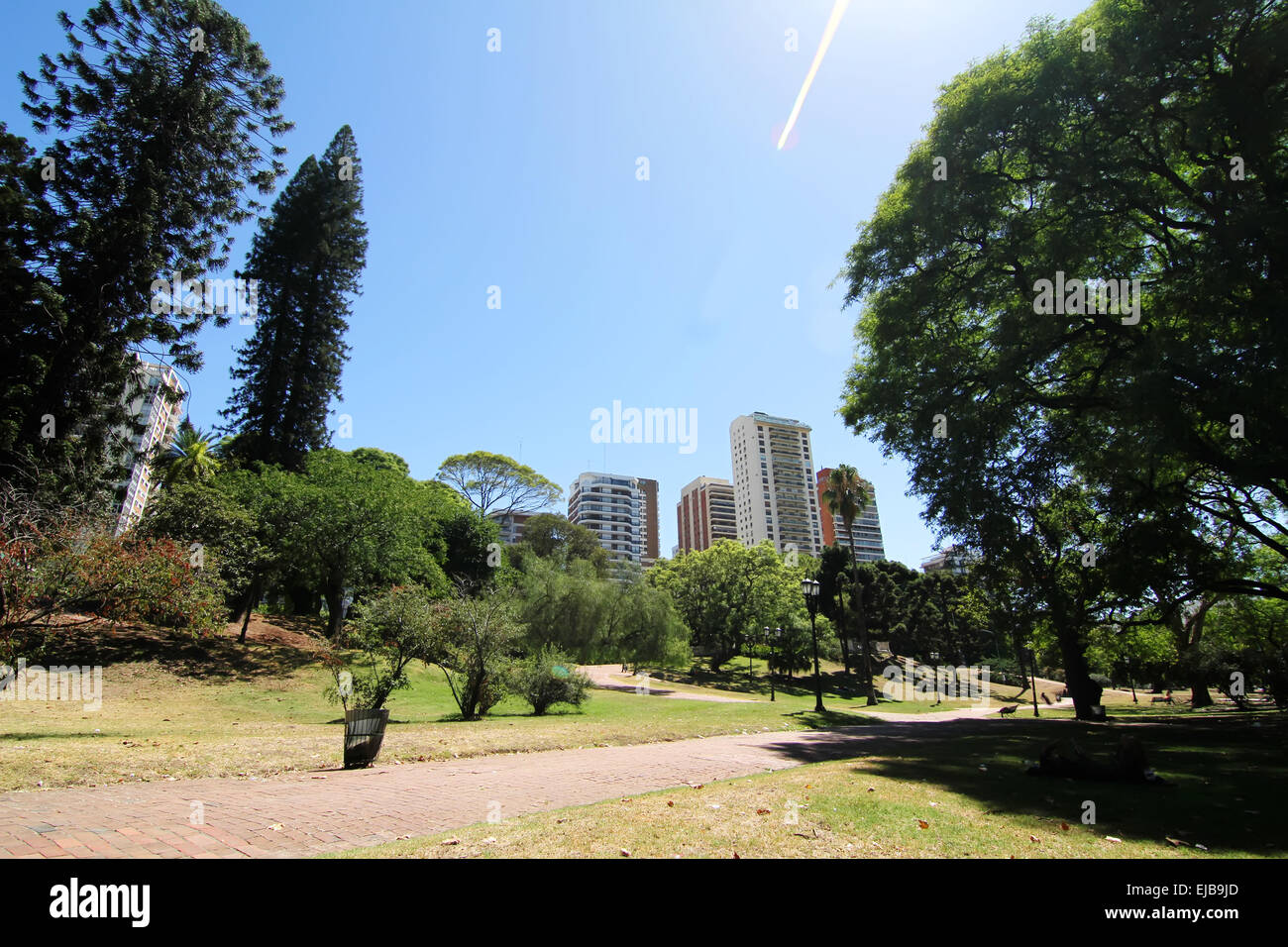Plaza Barrancas de Belgrano in Buenos Aires Stock Photo