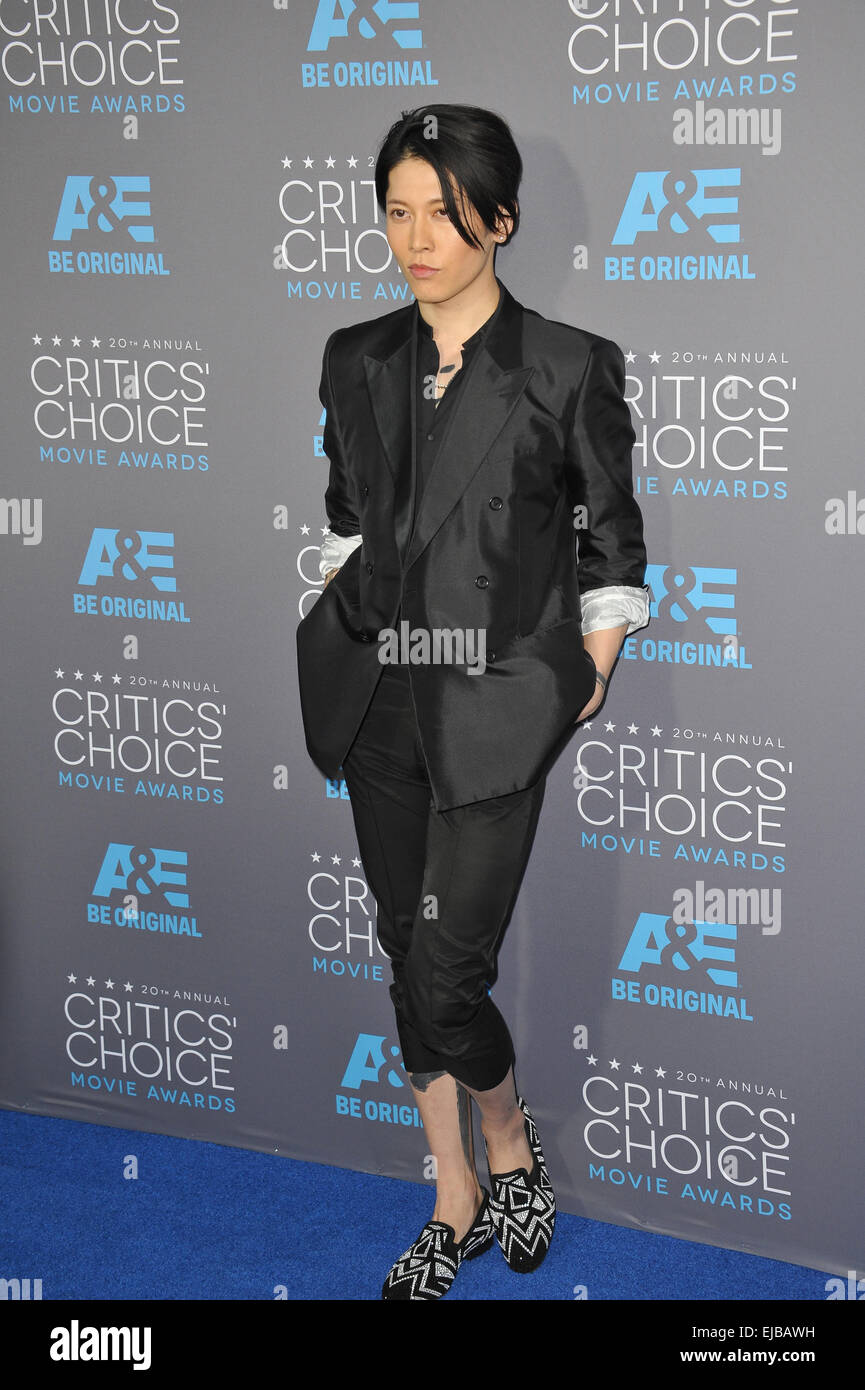 LOS ANGELES, CA - JANUARY 15, 2015: Takamasa Ishihara (Miyavi) at the 20th Annual Critics' Choice Movie Awards at the Hollywood Palladium. Stock Photo