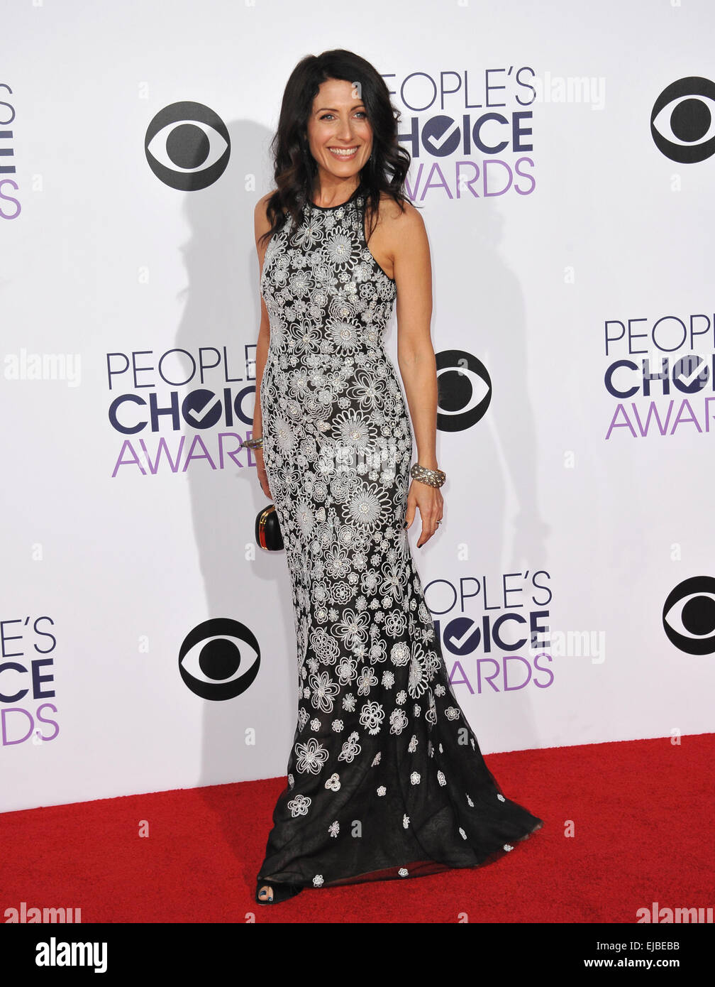 LOS ANGELES, CA - JANUARY 7, 2015: Lisa Edelstein at the 2015 People's Choice Awards at the Nokia Theatre L.A. Live downtown Los Angeles. Stock Photo