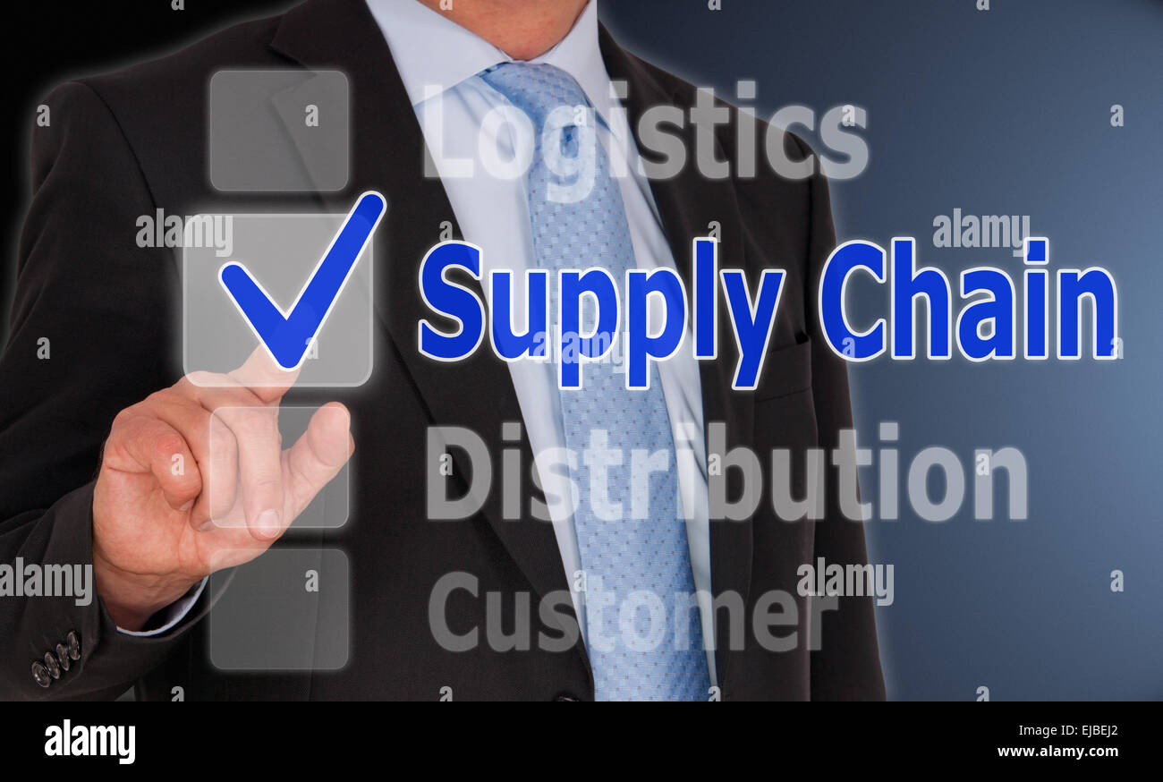 Supply Chain - Business Concept Stock Photo