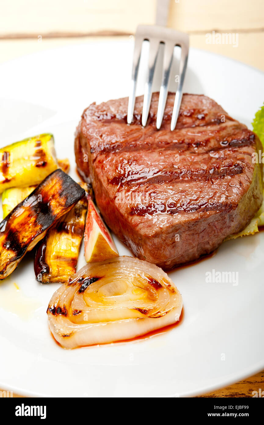 grilled beef filet mignon Stock Photo Alamy