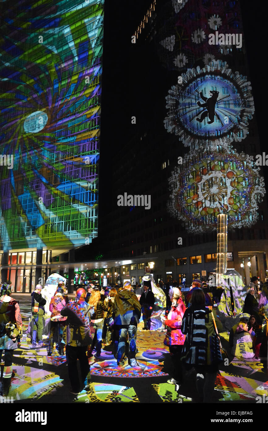 Festival of Lights in Berlin Stock Photo