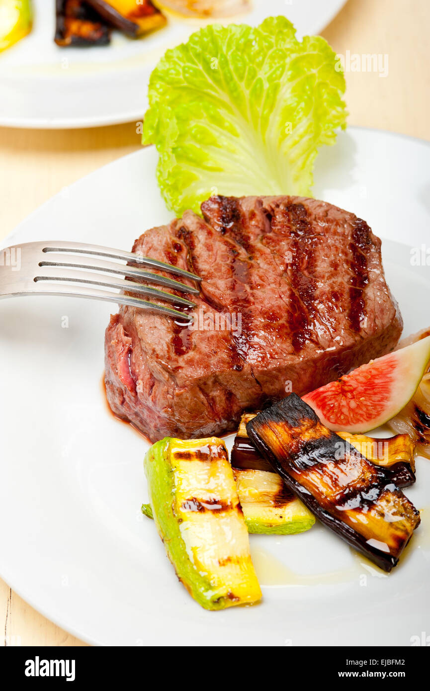 grilled beef filet mignon Stock Photo Alamy