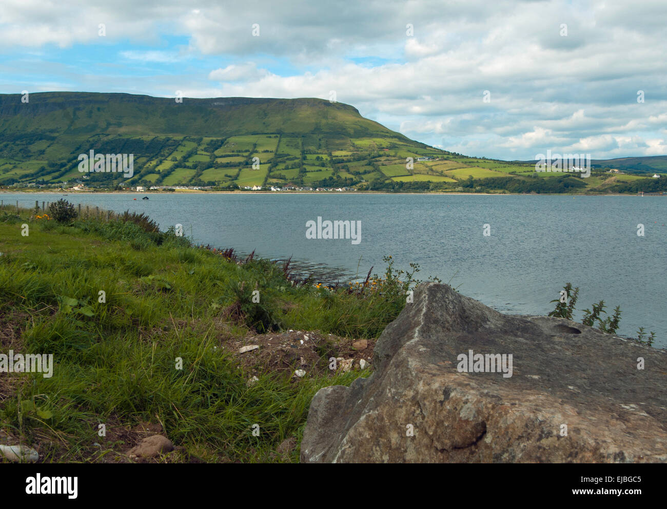 A scenic view in Glenariff, one of the seven Glens in County Antrim, Northern Ireland Stock Photo