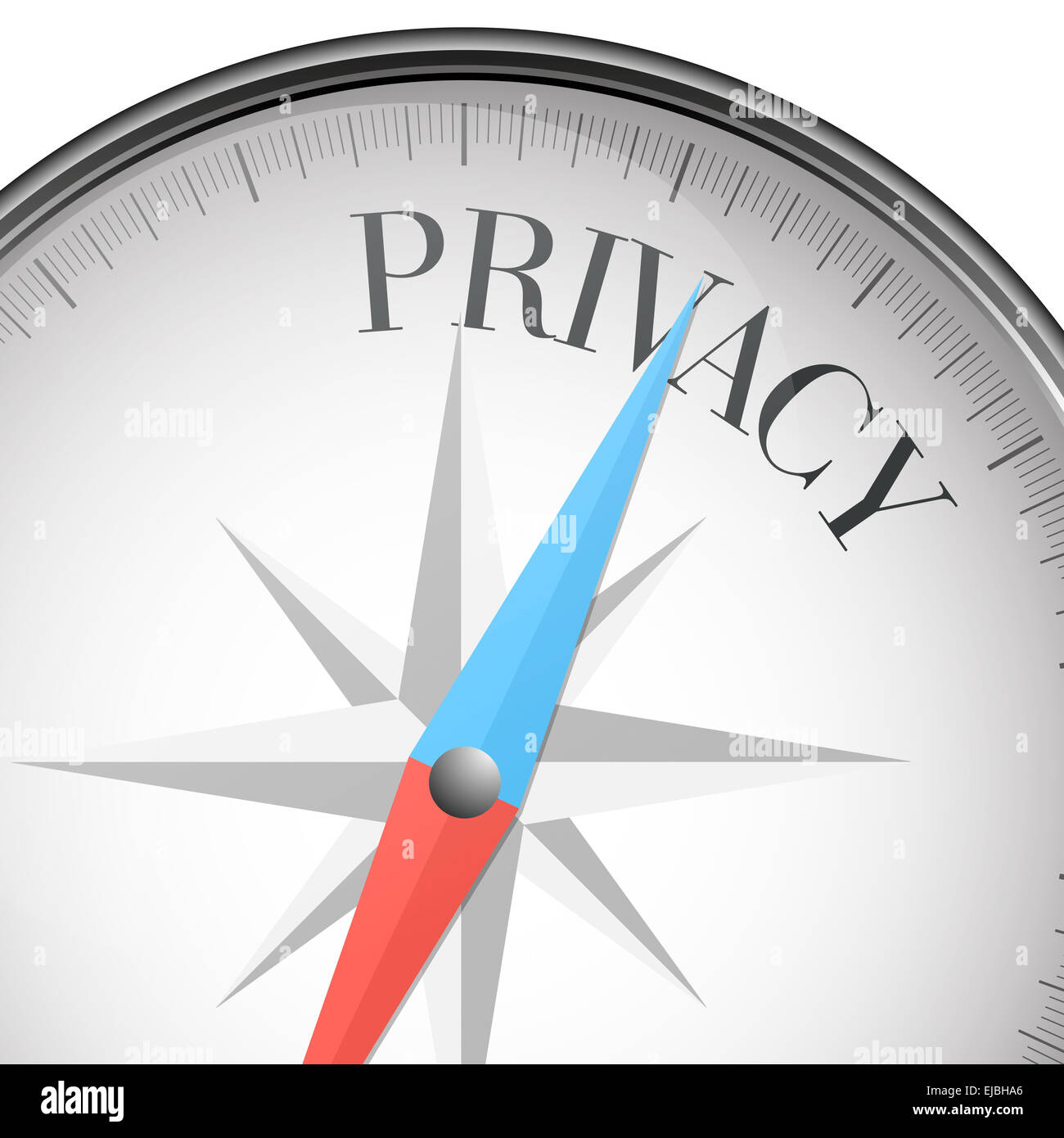 compass privacy Stock Photo