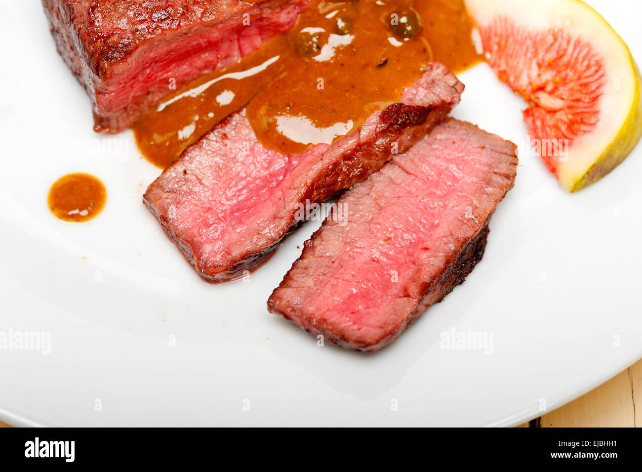 green peppercorn beef filet mignon Stock Photo Alamy