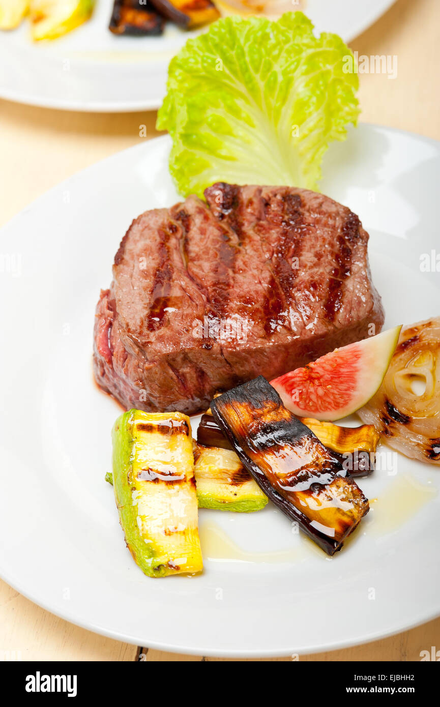 grilled beef filet mignon Stock Photo Alamy