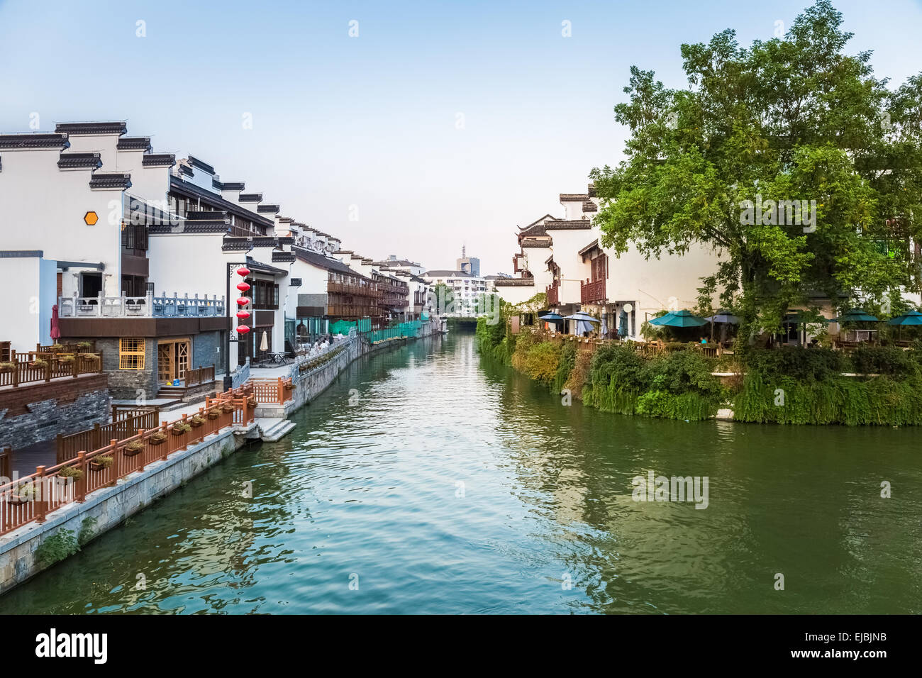 nanjing scenery of the qinhuai river Stock Photo