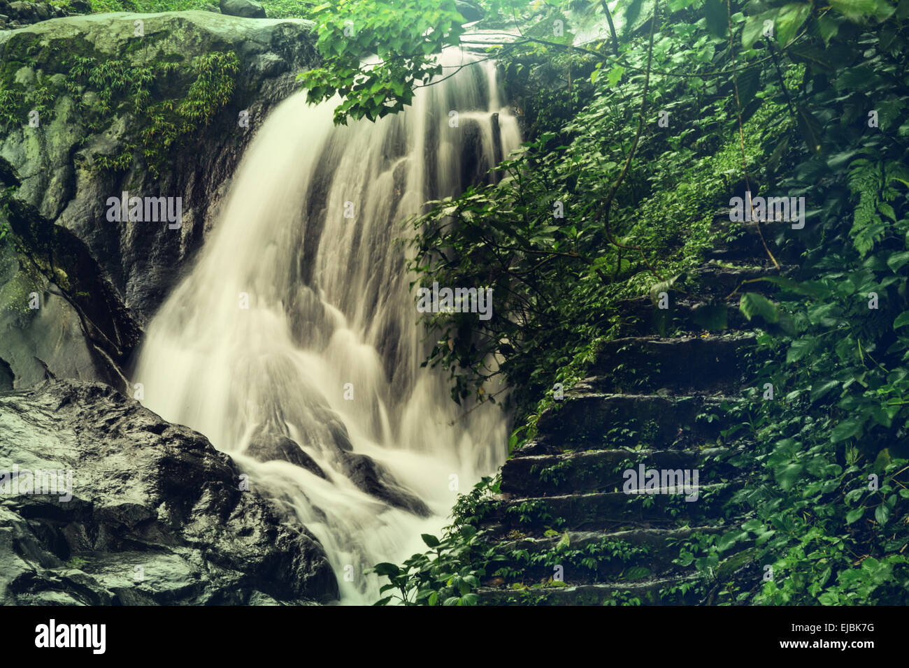 Waterfall in Indonesia Stock Photo - Alamy