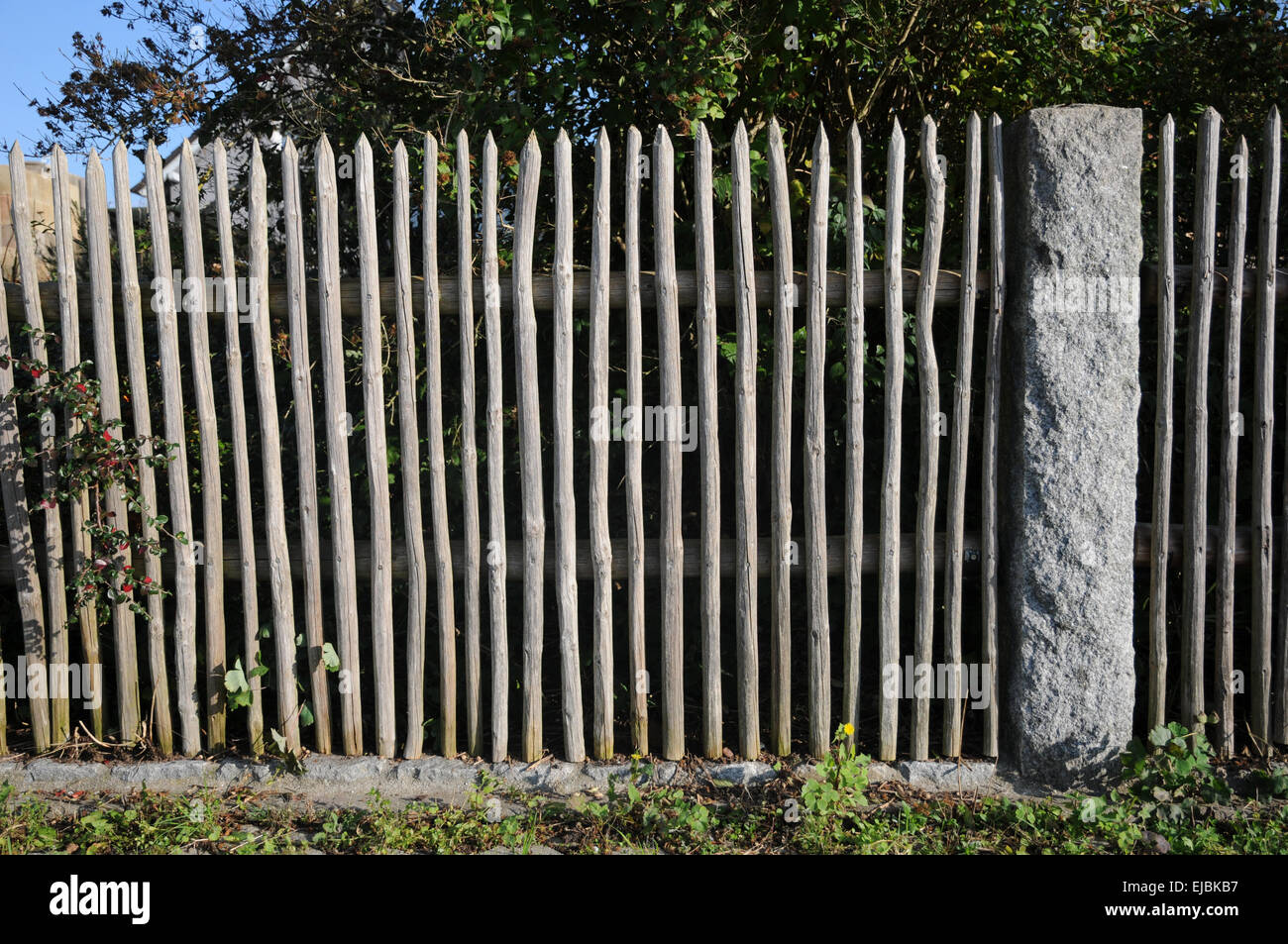 Wooden fence stake hi-res stock photography and images - Alamy