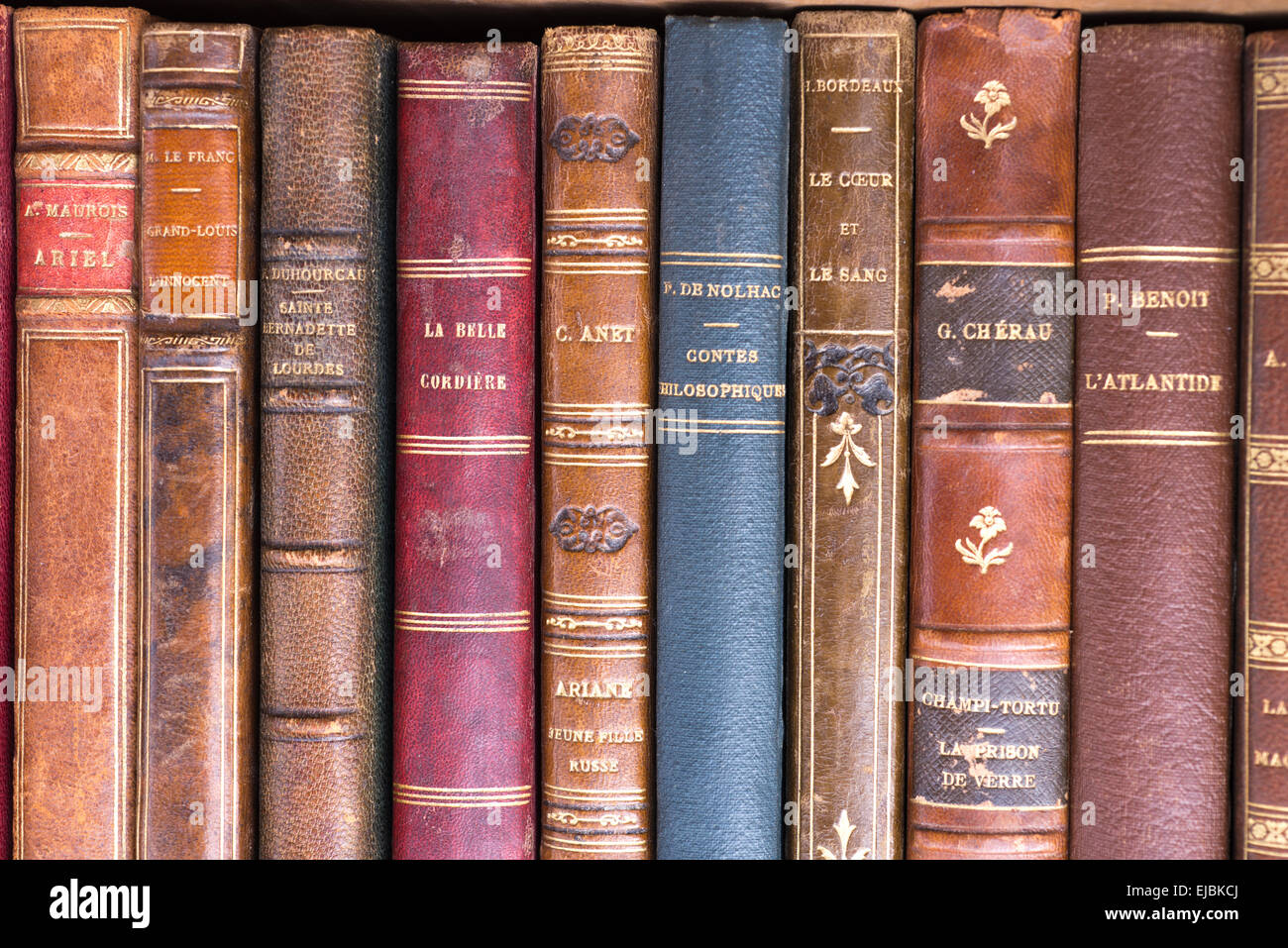 old French book open Stock Photo - Alamy