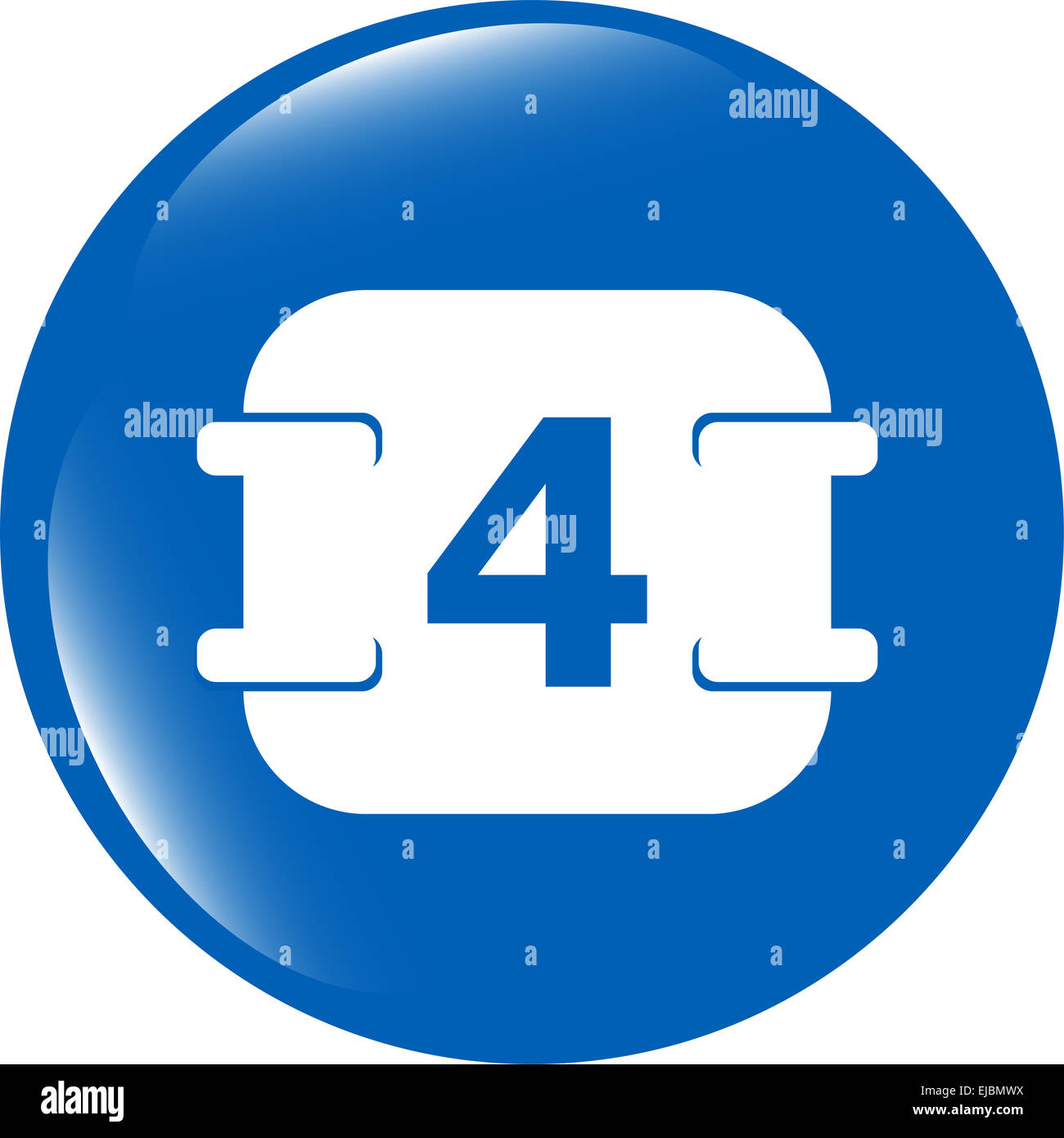 calendar button (icon) isolated on white background Stock Photo - Alamy