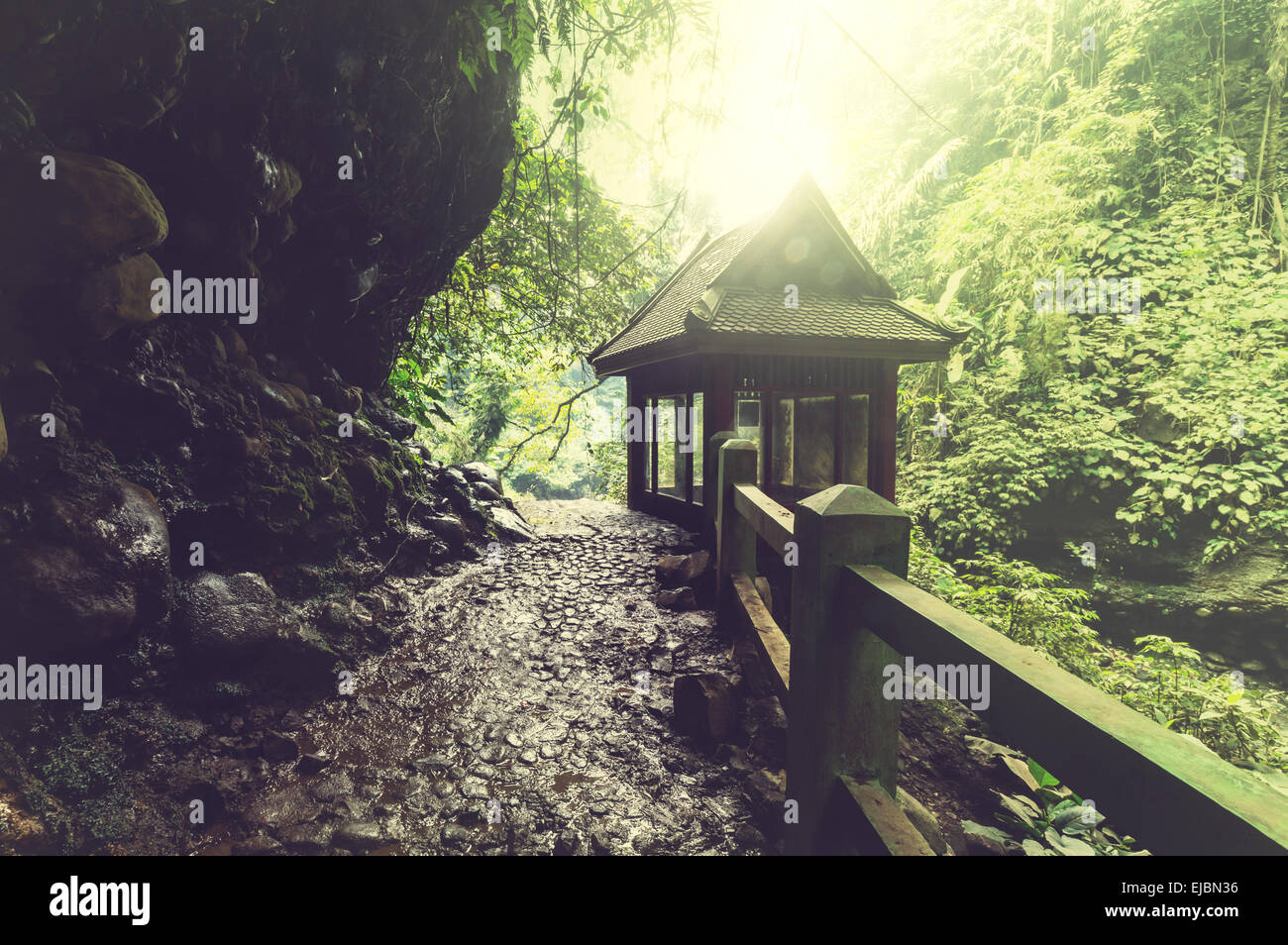 Waterfall in Indonesia Stock Photo - Alamy