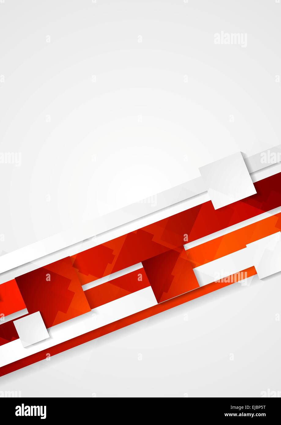 Corporate red tech design Stock Photo - Alamy