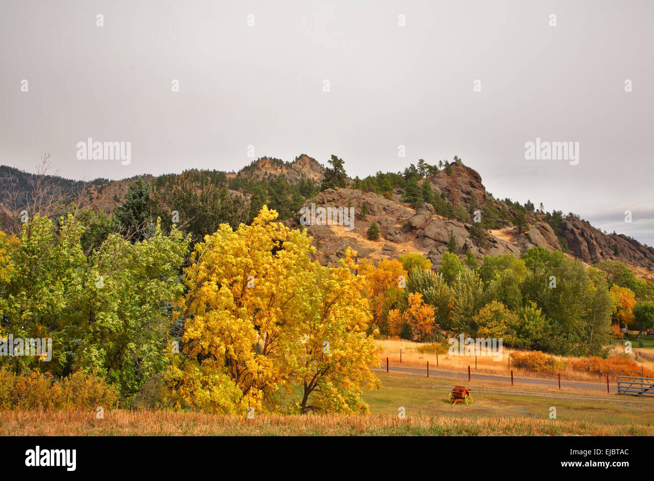 Beautiful countryside in Montana Stock Photo