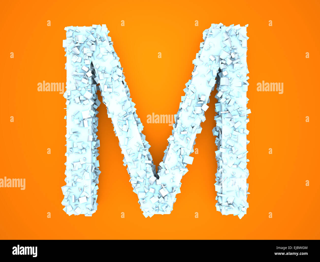 Crystal Letter - M Stock Photo - Alamy