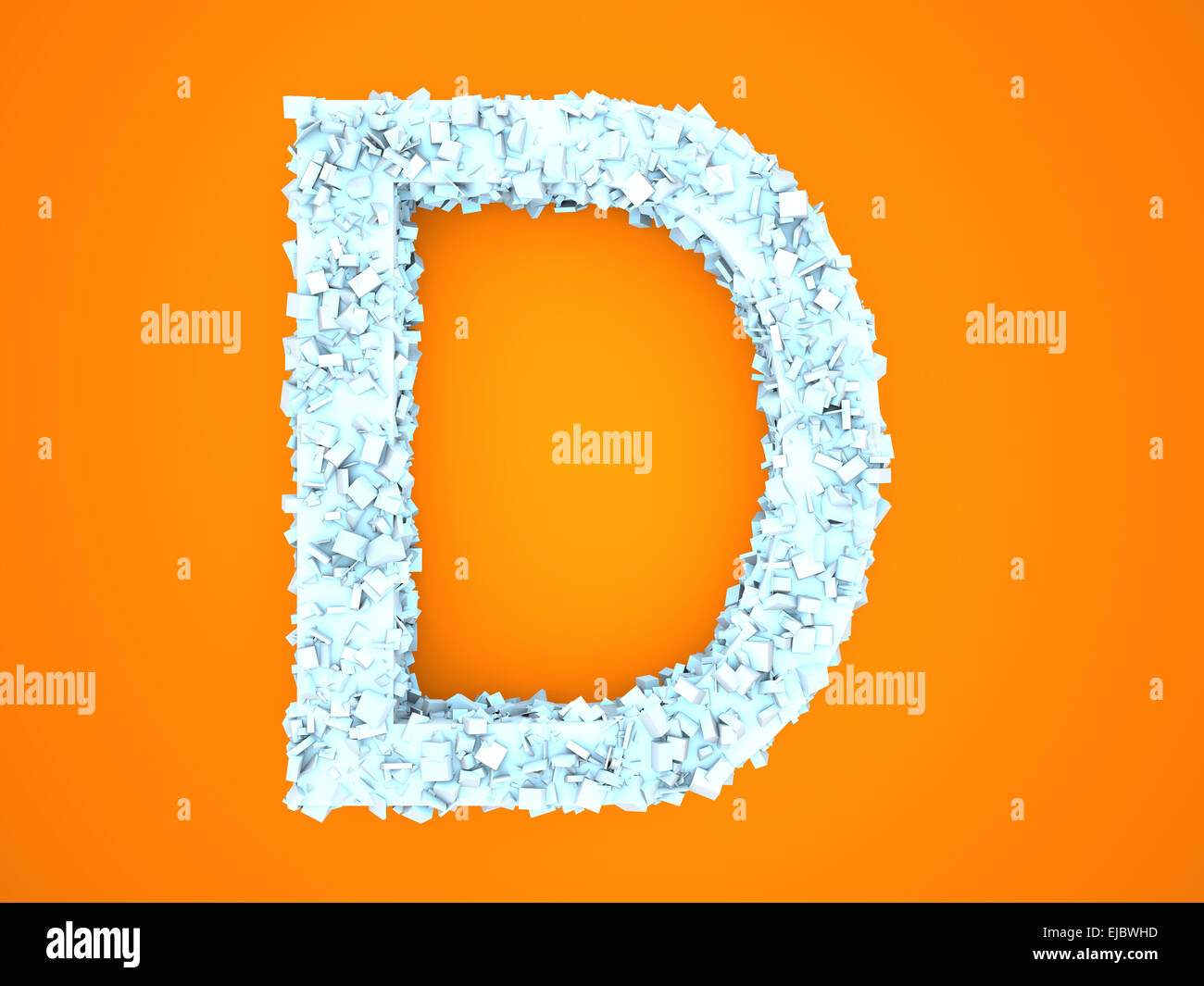 Crystal Letter - D Stock Photo - Alamy