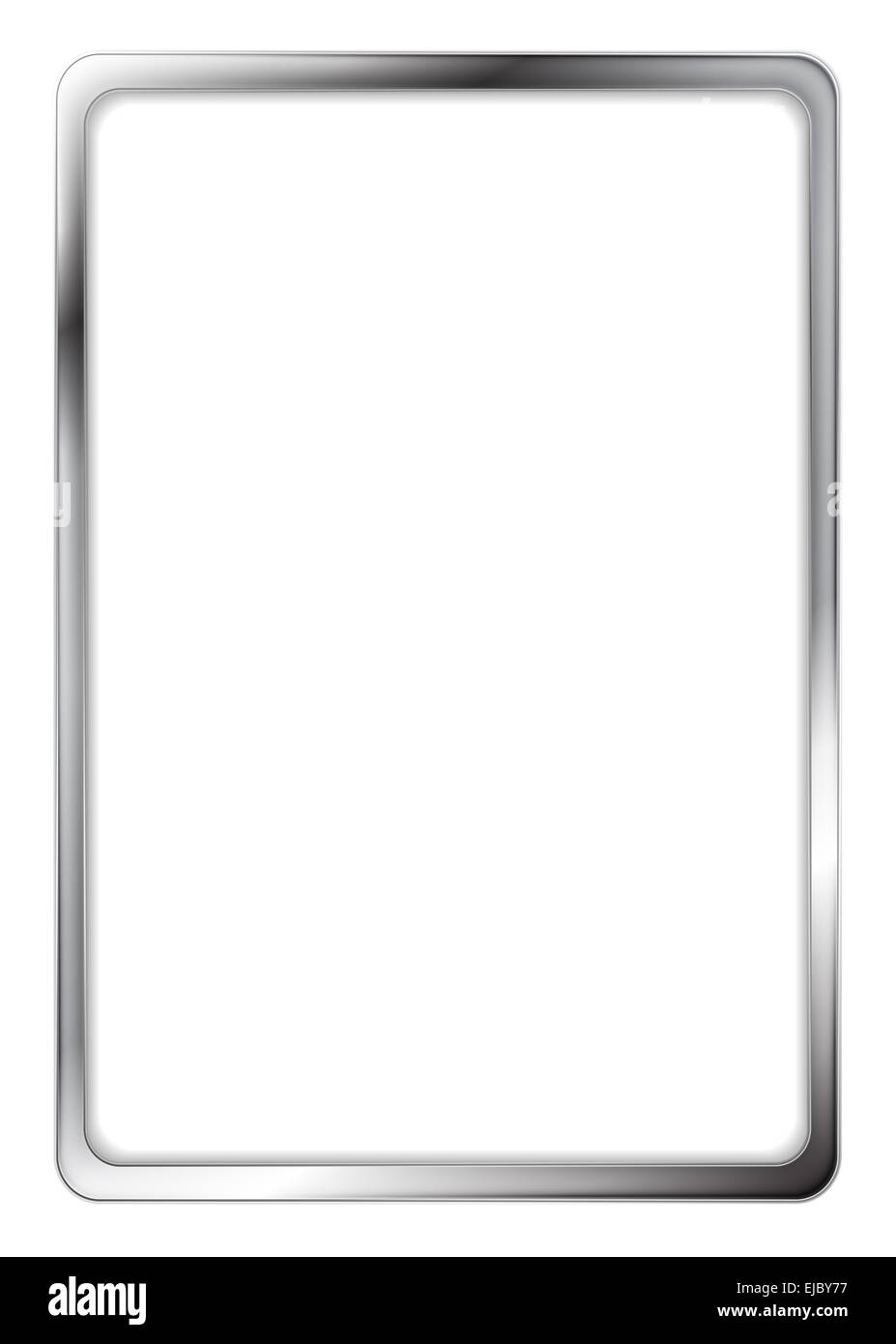 Abstract metallic silver frame Stock Photo Alamy