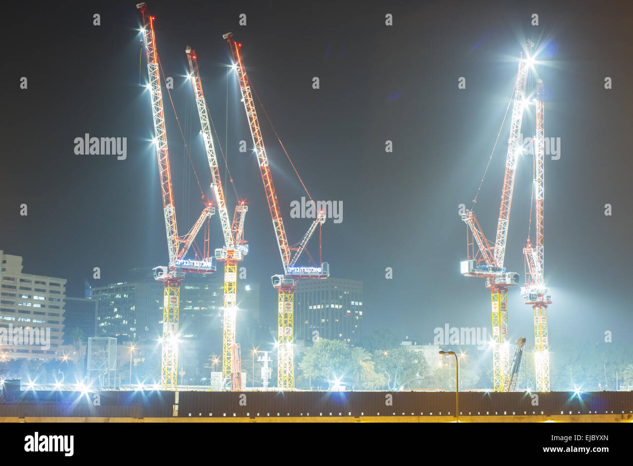 Construction site of high rise building Stock Photo - Alamy