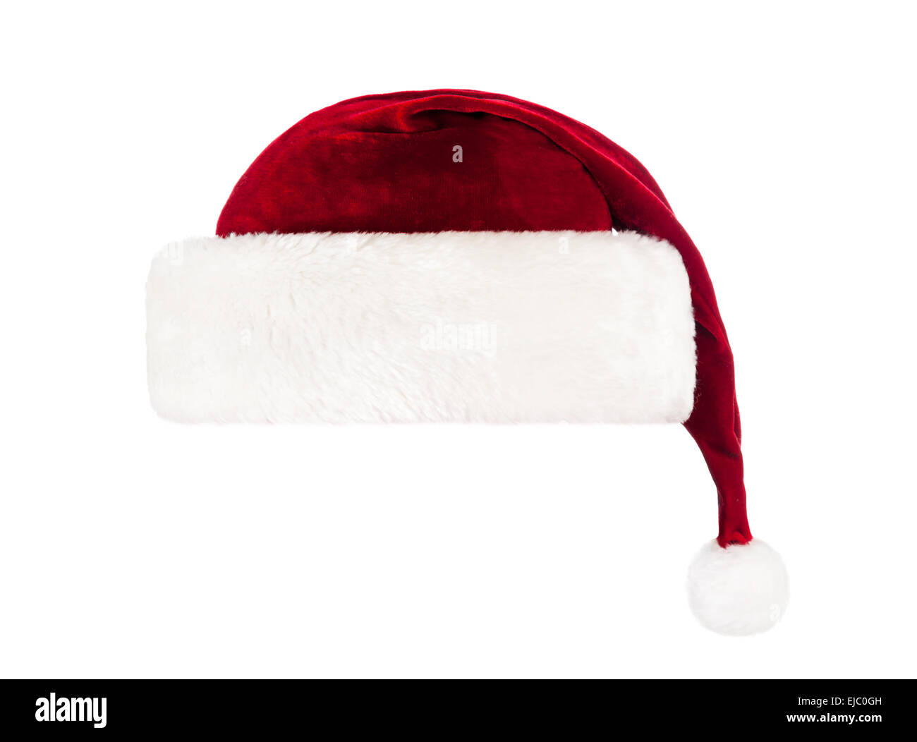 Santa Claus hat isolated on white background Stock Photo