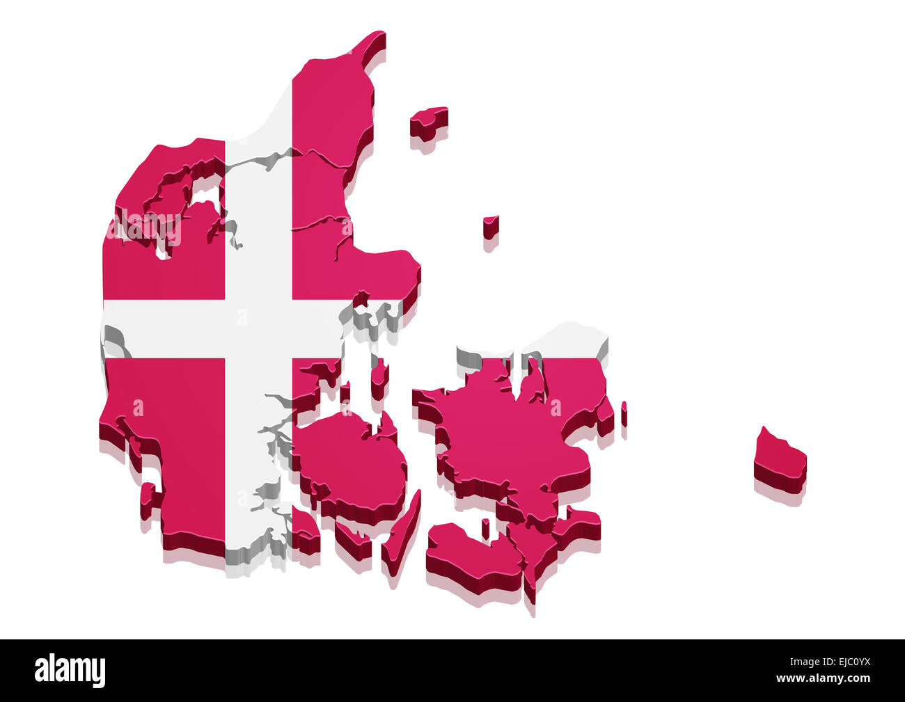 Scandinavia map Cut Out Stock Images & Pictures - Alamy