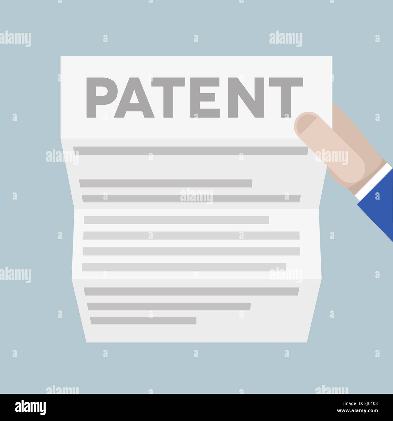 Sheet Patent Stock Photo