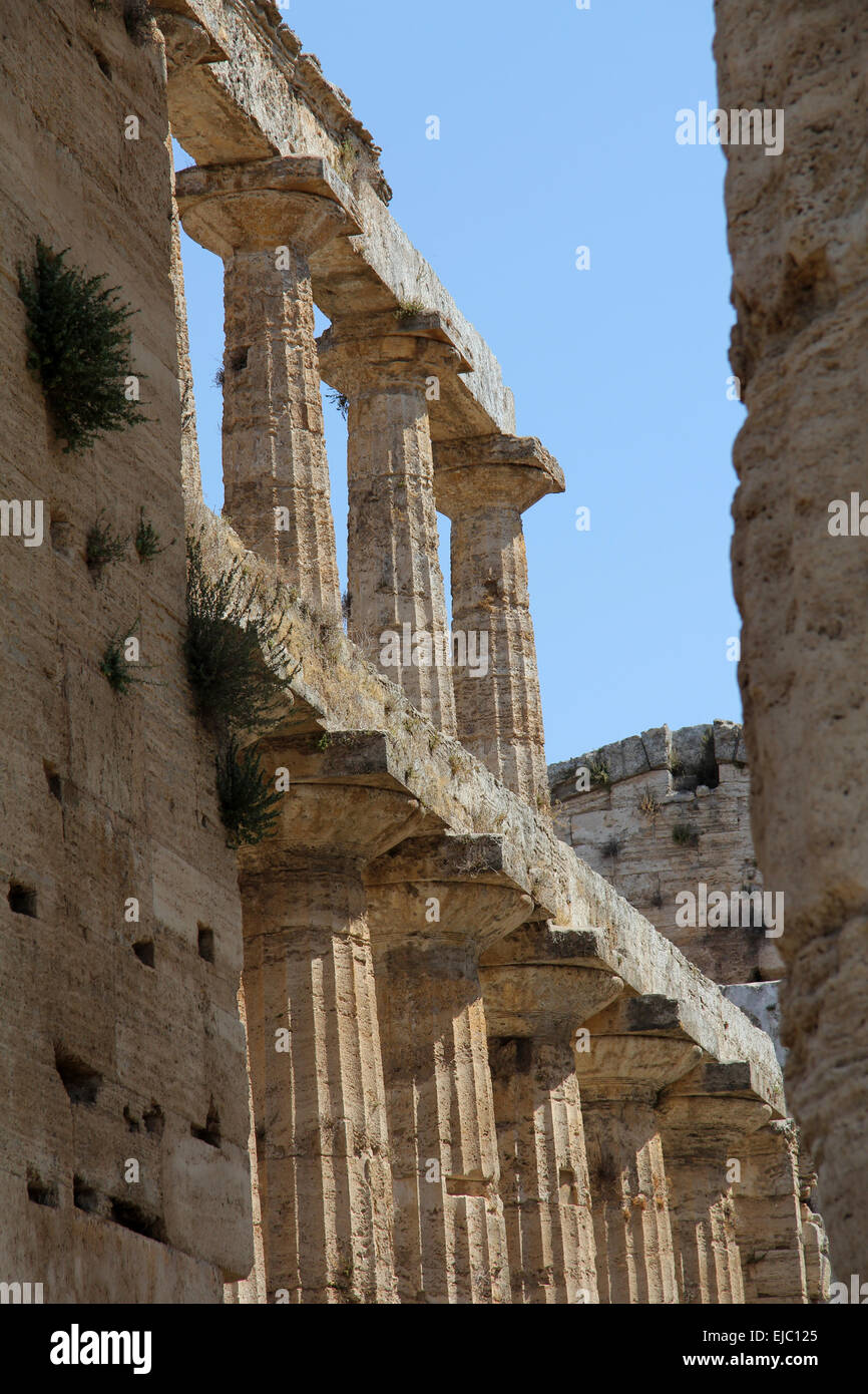 Temple of Hera (Temple of Neptune) Stock Photo